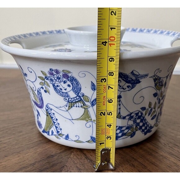 Vintage Figgjo LOTTE Turi-Design Market Casserole Dish Made in Norway Blue - Picture 9 of 11